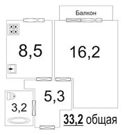 Продается 1 комнатная квартира в поселке Шигоны