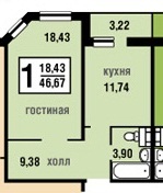 1-к.кв в Комммунарке. Дом готов.