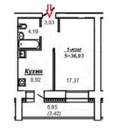 Срочная Продажа 1-комнатной квартиры